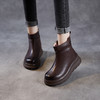 真皮厚底羊毛雪地靴，加厚抗寒保暖东北防滑棉鞋皮靴ZM258762 商品缩略图0