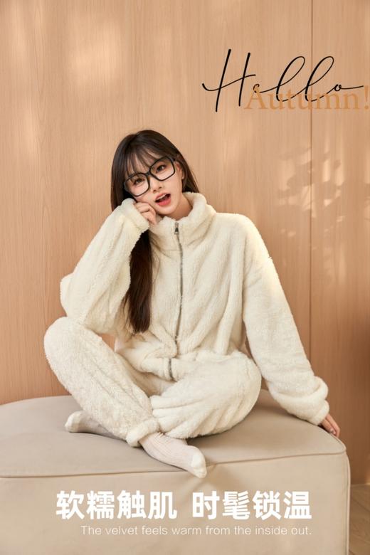 【YW】无忧购允珍同款法兰绒家居服拉链套装（截单后3-5天发货) 商品图6