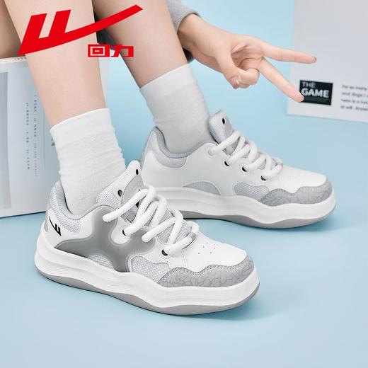 回力女鞋2025秋季透气板鞋女款ins潮百搭厚底显高运动休闲鞋子女 商品图7