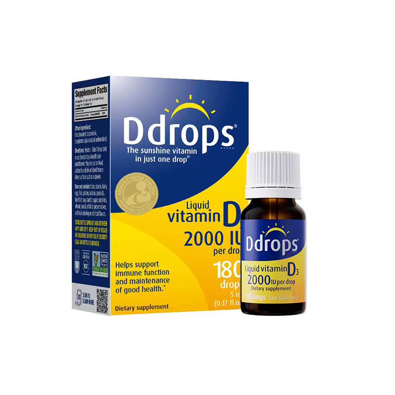 【含邮含税】Ddrops成人维生素d3-2000IU 5ml/瓶
