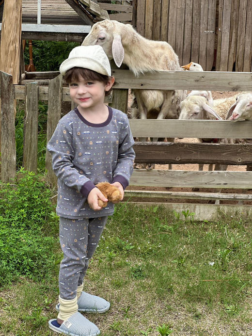 【比普通棉更柔软】优选新疆长绒棉羊毛拉架儿童秋衣套装保暖衣 A类优等品加厚柔软家居服睡衣 商品图6