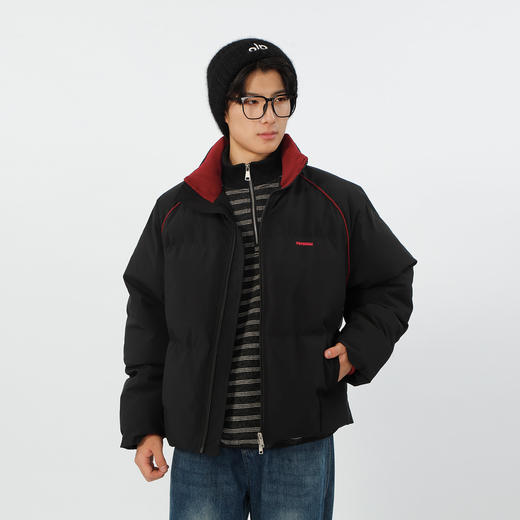 时尚撞色简约立领拼条棉服-纪念日百货门店同款167344041 商品图1