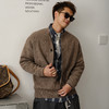 徐太浪【松弛感 毛绒混纺】纽扣开衫毛衣男秋冬款大码针织衫外套 商品缩略图2