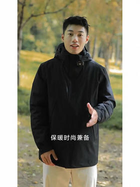 1118-4 抗风保暖 轻盈透汽 AG男士爆款 机能软壳sorona棉服 冲锋外套 176/146穿L