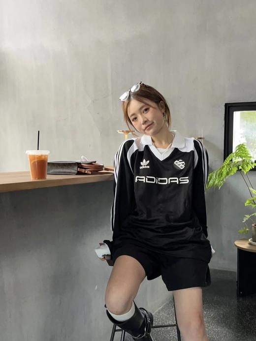 .奥莱订单！ 男女同款！ ad经典三条杠宽松休闲V领复古风长袖 商品图3