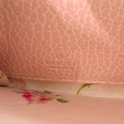 【超惠秒】GUCCI GG Marmont 白色真皮带钻缎带金属logo 长钱包/手拿包 11606 商品图7
