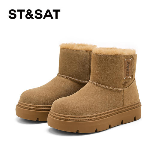 星期六厚绒防寒保暖雪地靴SSD4118CXQ 商品图7