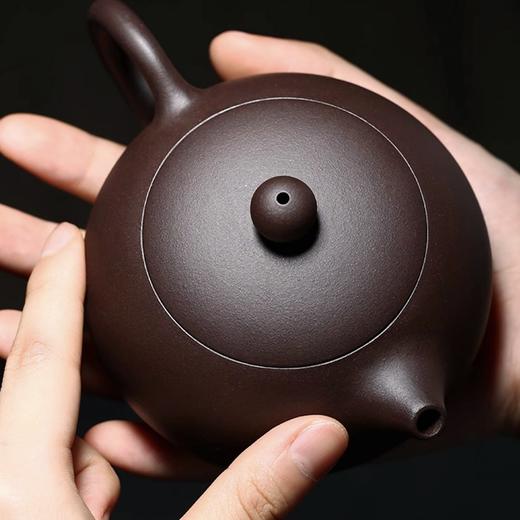 岸纾 非遗传承手工制作 宜兴原矿紫砂壶 西施 商品图3