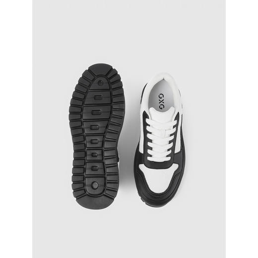 GXG通勤男鞋简约时尚印花元素休闲板鞋舒适增高板鞋 商品图3