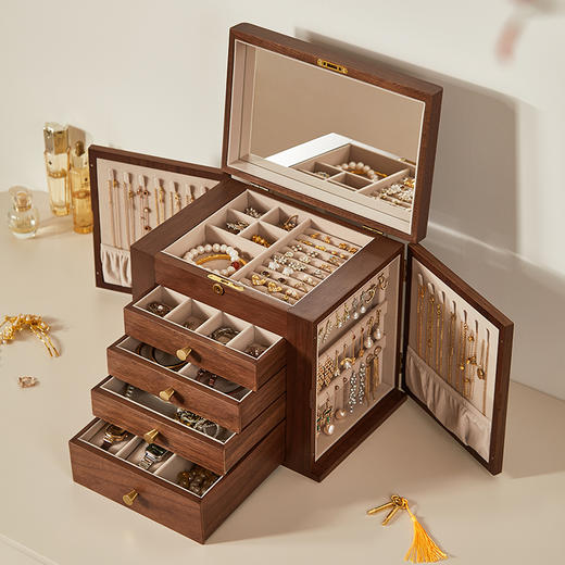 初心| 五层双开门首饰盒大容量 商品图1
