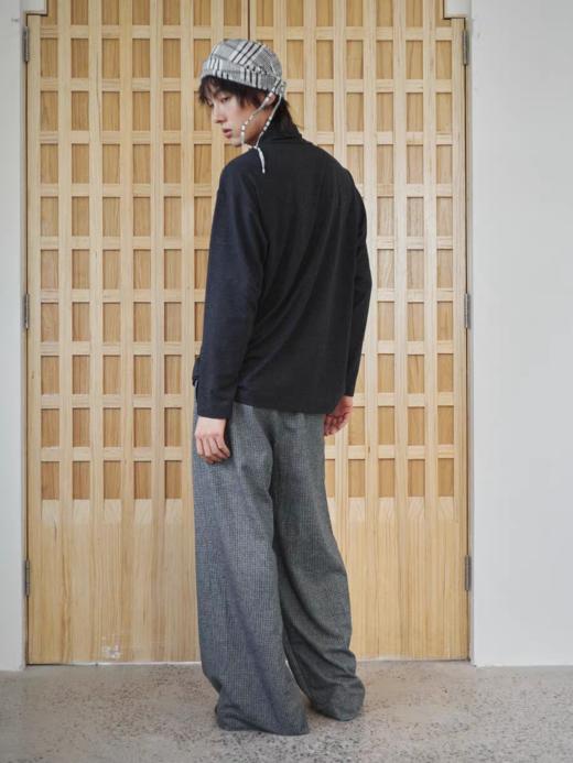 共和GongheRepub/GH24037/「黑胡椒」高领花纱宽松长袖T恤 商品图2