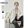 【内购】气质通勤平驳领带肩垫单排扣装饰盖袋宽松西装外套-143X56552 商品缩略图0