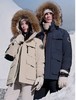 真貉子毛领白鹅绒男女同款工装防寒羽绒服 商品缩略图0