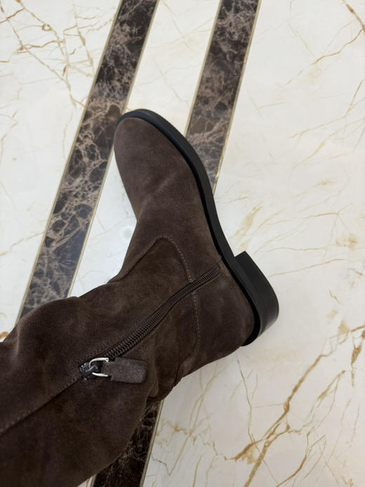 1118-8 SW 25爆款 皮带搭扣 侧拉链 机车风 骑士长靴 及膝靴 长筒靴 帅气跟脚 商品图3