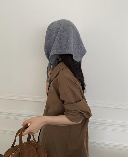 老米优品🎈3-5天发！【2条包邮】100% WOOL🐏《澳洲纯羊毛🍂针织三角围脖》高级感，层次感拉满！时髦精必入宝藏围巾~WJ251118A 商品图11