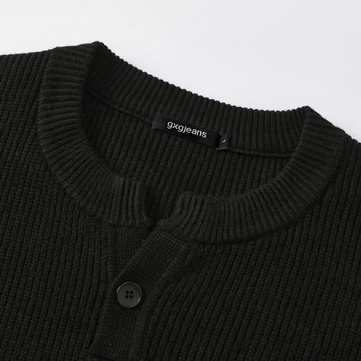 2025秋款男士套头针织衫保暖舒适休闲日常通勤百搭纯色上衣K&C 商品图2