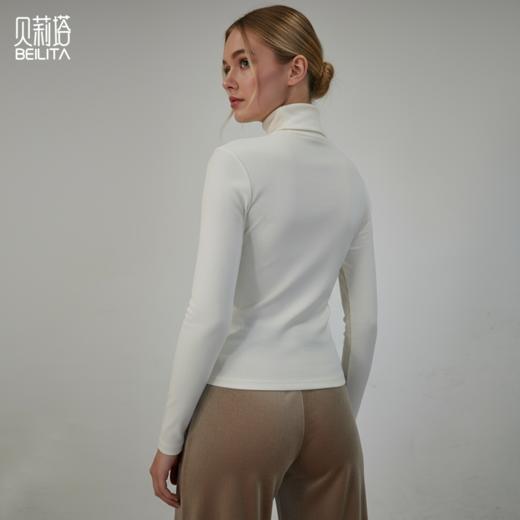 贝莉塔加厚高领慕斯羊绒秋冬保暖长袖上衣BLT5213女士瑜伽服堆堆领 商品图1