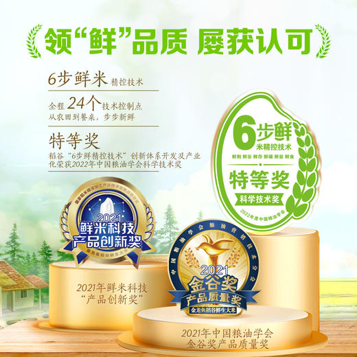 【第2件半价】金龙鱼稻谷鲜生6步鲜金域鲜稻五常米500g*2袋 商品图4