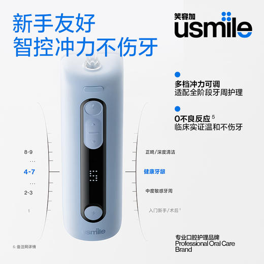 【院线同源清洁技术】usmile全新升级双水流C20冲牙器 下单享双水箱 再赠漱口水12支+专用喷嘴2支 商品图2