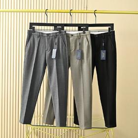 拉夫劳伦2025秋冬男士毛呢磨毛商务休闲西裤