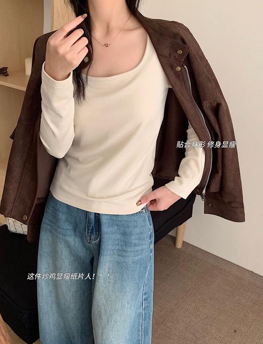 <曾小咸推荐> 带胸垫磨毛云暖肌底衣 日常109/件 活动价89/件 商品图1