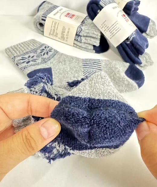 走挪威订单!35欧!一组4双 抗零下30度加厚情侣百搭羊毛袜冬新款 商品图4