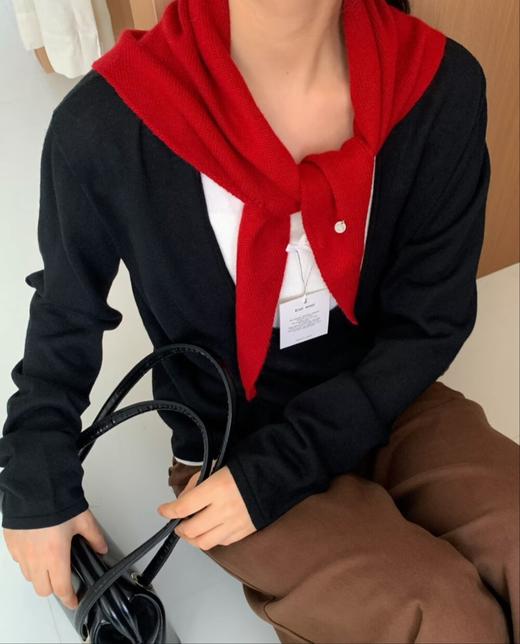 老米优品🎈3-5天发！【2条包邮】100% WOOL🐏《澳洲纯羊毛🍂针织三角围脖》高级感，层次感拉满！时髦精必入宝藏围巾~WJ251118A 商品图5