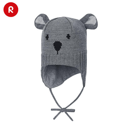 reima男女儿童小童帽子秋冬新款羊毛保暖休闲可爱护耳针织帽 商品图2