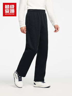 超级安踏男子加绒直筒裤秋冬新款保暖运动裤宽松休闲裤152548306U