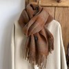  【C&C 明星款轻奢感羊毛/羊羔绒围巾】 超大尺寸 两面可戴 保暖舒适 商品缩略图6
