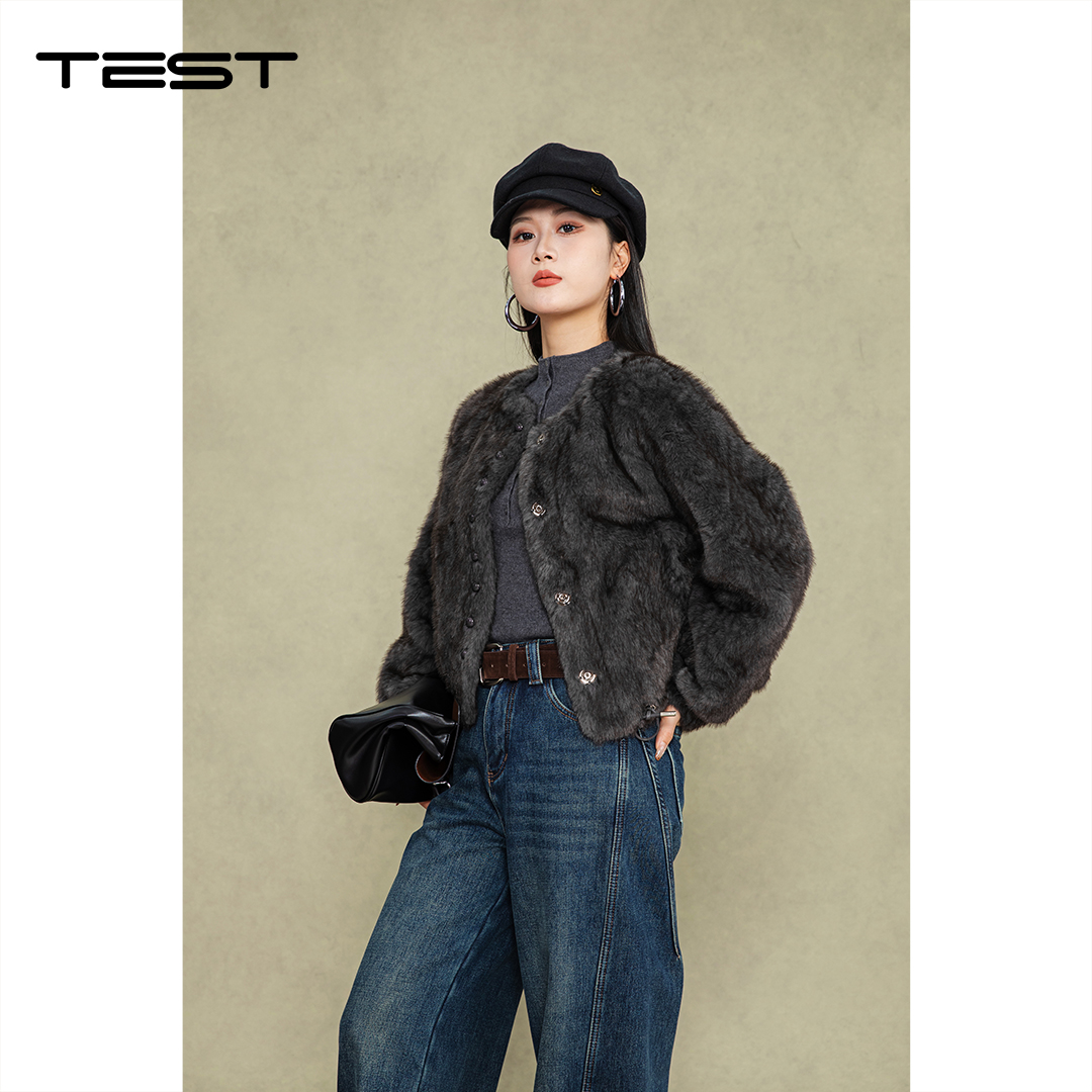 冬上新宽松百搭甜美气质绒面温柔风绒外套2254162