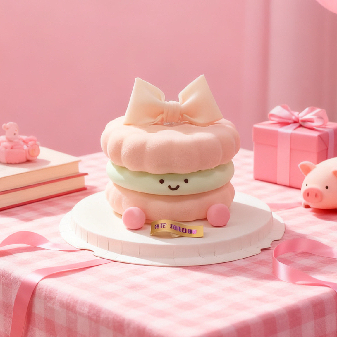 粉蝶甜心 · 粉emoji蛋糕（4寸，推荐提前一天预定）