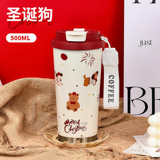 圣诞限定款❗️食品级真空316不锈钢保温杯 女生高颜值圣诞限定咖啡杯 车载随行便携水杯 商品图5