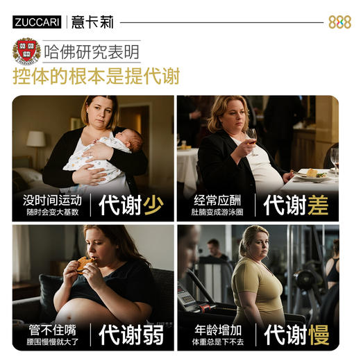 意卡莉ZUCCARI 金装888代谢饮便捷盒装 塑身控体提代燃卡 商品图4
