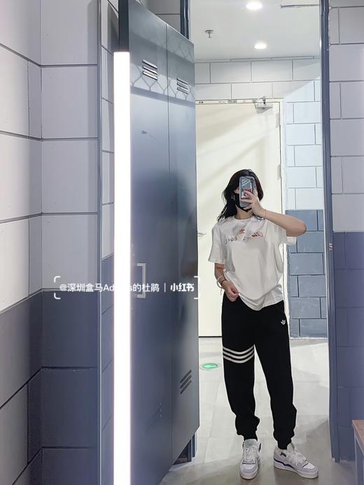 朴宰范同款！阿迪达斯 ad三叶草舒适运动梭织束脚长裤  HM1864 商品图2