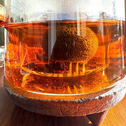 『新会柑普茶』新会生晒小青柑+勐海宫廷普洱熟茶，汤色红褐透亮，茶味柔润醇厚，柑香清幽绵长 商品图10