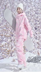 ISEEMIGGA雪服满钻格纹