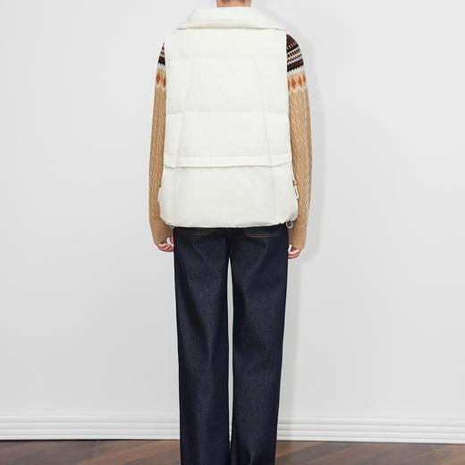 「高货wl」全新升级【铂金会员339/天猫459/差价120】(03447)洛诗琳新款90白鸭绒羽绒服2025冬季防风保暖宽松马甲外套 商品图2