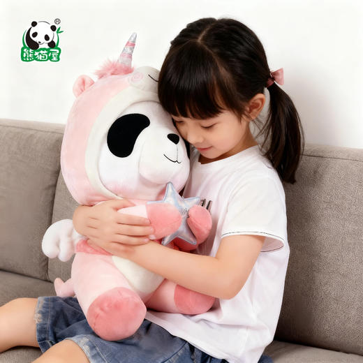 熊猫屋PANDAHOUSE 嘟嘟坐姿公仔大号-独角兽/海豹  送纸袋 商品图1