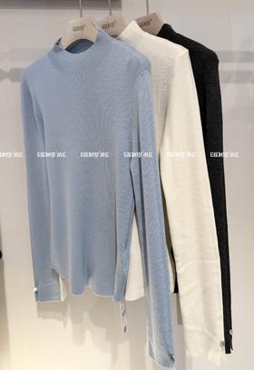 【门店同款】ENJOY冬季纽扣袖叉针织打底 167993112