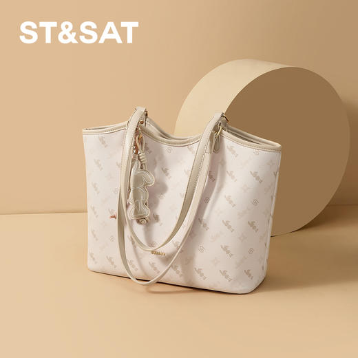 星期六气质温柔风大容量托特包SSD521A06G 商品图7