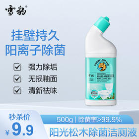 【双十二】雪豹生态家清  阳光松木除菌洁厕液 (阳离子除菌)500g L 30297
