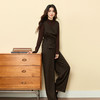 【11/19新品】熙世界轻熟老钱风高级感套装秋冬女士打底衫毛呢马甲阔腿裤三件套 商品缩略图3