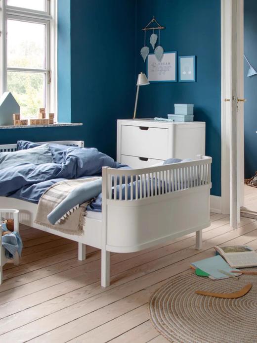 Sebra青少年成长床 现代简约欧式纯白色卧室大童床成人单人床5岁+ 商品图1