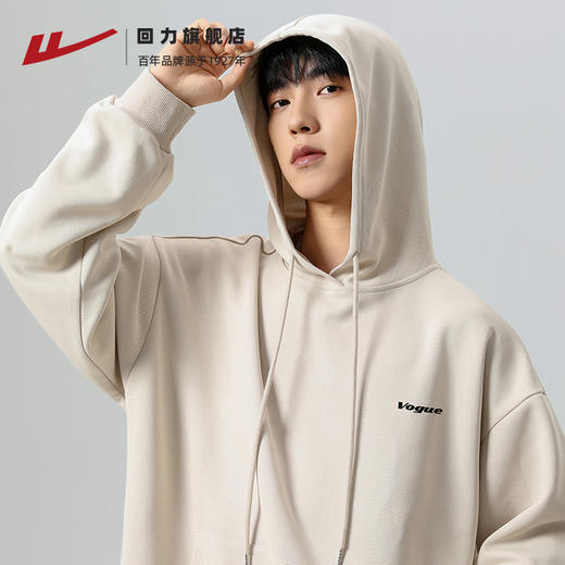 回力连帽卫衣男春秋款2025款美式重磅潮牌青少年宽松舒适长袖外套 商品图4