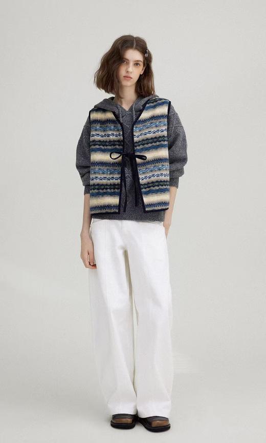 费尔岛Vintage毛茸茸复古氛围感百搭马甲 商品图12