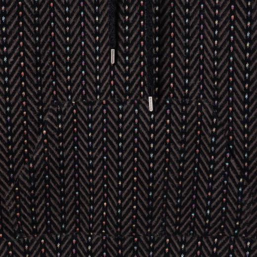 SDSA男士秋冬新款痞帅男装美式彩色竖纹提花连帽卫衣百搭复古上衣 商品图2