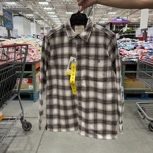 WEATHERPROOF 男士秋冬磨毛内加绒格子常规领VINTAGE长袖衬衫 商品图0