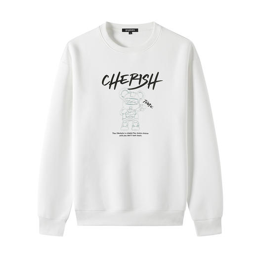 【爆款热卖】男士圆领卫衣25秋款个性印花舒适亲肤打底衫上衣K&C 商品图5