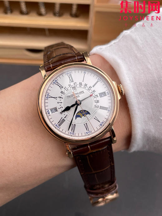 升级V3版 匠”芯“出品 典藏之作——百达翡丽古典超级复杂多功能时计5159系列“将官翻盖”万年历男士腕表 表径38mm 原版一致折叠后盖！儒雅而至！ 商品图8